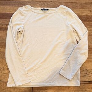 Banana Republic Off-White Knit Top M